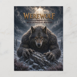 Werwolf Blackwood Moors Dark Cinema Postkarte