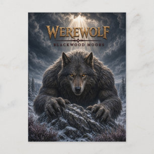 Werwolf Blackwood Moors Dark Cinema Postkarte