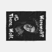 Werwolf_ Da, Wolf. Lustig Abby Normal Retro Com Fleecedecke (Vorderseite (Horizontal))