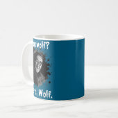 Werwolf_ Da, Wolf. Lustig Abby Normal Retro Com Kaffeetasse (Vorderseite Links)