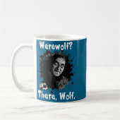 Werwolf_ Da, Wolf. Lustig Abby Normal Retro Com Kaffeetasse (Links)
