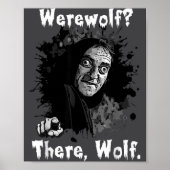 Werwolf_ Da, Wolf. Lustiger Abby Normal Retro-Com Poster (Vorne)