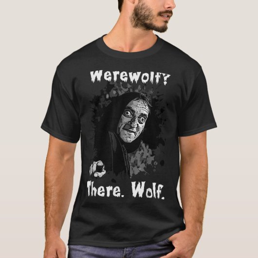 Werwolf_ Da, Wolf. Lustiger Abby Normal Retro Com T-Shirt (Vorderseite)