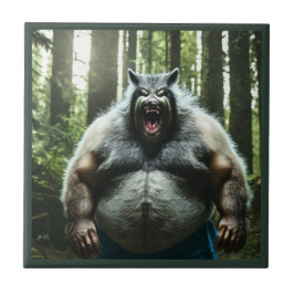 Werwolf, der das ganze Dorf aß, kleine Kachel