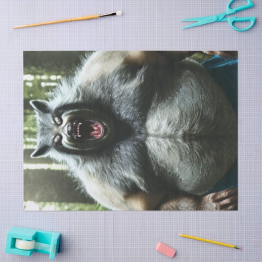 Werwolf, der das gesamte Gewebe des Dorfes aß Seidenpapier (Basteln)