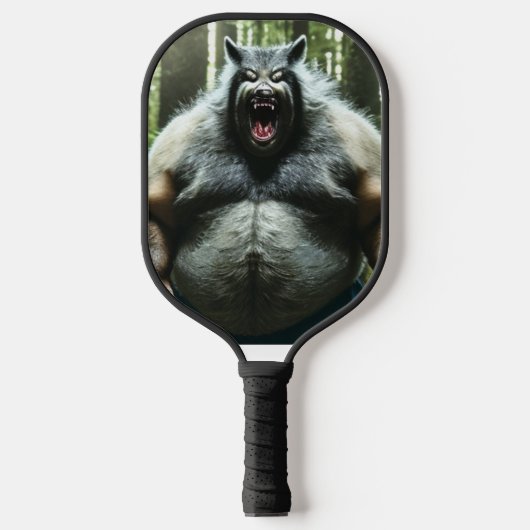 Werwolf, der das Pflückengepäck des ganzen Dorfes  Pickleball Schläger (Vorderseite)