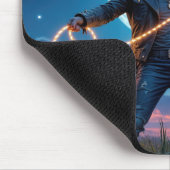 Werwolf, der den Mond einfängt Mousepad (Ecke)