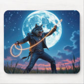 Werwolf, der den Mond einfängt Mousepad (Vorne)