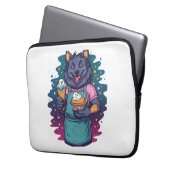 Werwolf-Eiscreme-Stand Laptopschutzhülle (Vorderseite Links)