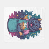Werwolf-Eisdiele Fleecedecke (Vorderseite (Horizontal))