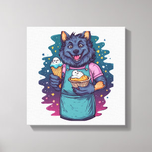 Werwolf-Eisstand Leinwanddruck