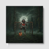Werwolf-Fußballspieler-Halloween-Horror-Kunst Gästebuch (Vorderseite)
