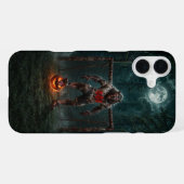 Werwolf-Fußballspieler-Halloween-Horror-Kunst iPhone Hülle (Rückseite (Horizontal))
