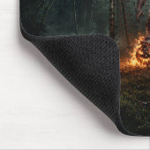 Werwolf-Fußballspieler-Halloween-Horror-Kunst Mousepad (Ecke)