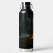 Werwolf-Fußballspieler-Halloween-Horror-Kunst Trinkflasche (Vorderseite)