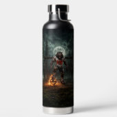 Werwolf-Fußballspieler-Halloween-Horror-Kunst Trinkflasche (links)