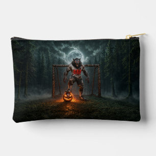 Werwolf-Fußballspieler-Halloween-Horror-Kunst Zubehörtasche