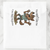 Werwolf-Gluten-Aufkleber Rechteckiger Aufkleber (Tasche)