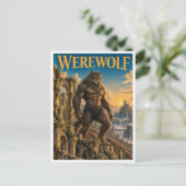 Werwolf, Gothic Fantasy Monster Postkarte (Stehend Vorderseite)