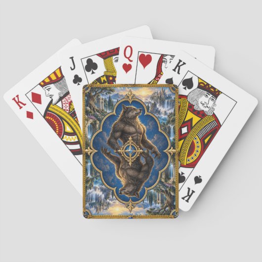 Werwolf, Gothic Fantasy Monster Spielkarten (Rückseite)