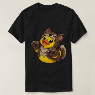 Werwolf-Gummiente-Halloween-Kostüm T-Shirt