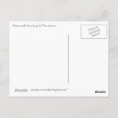 Werwolf heult auf dem Mond Postkarte (Rückseite)