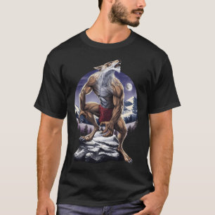 Werwolf heult bei Vollmond T-Shirt