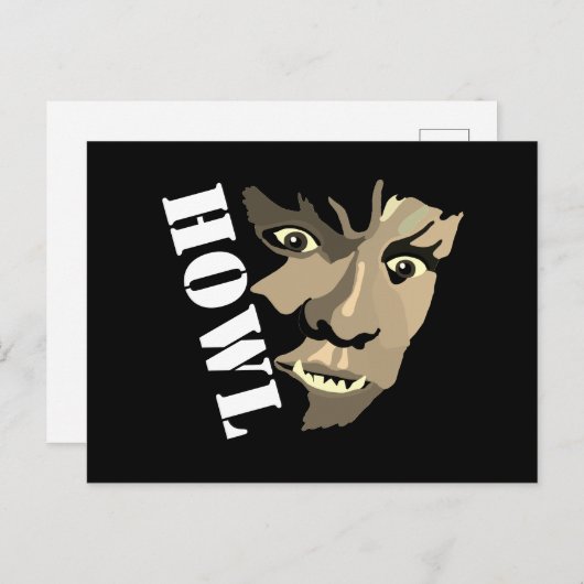Werwolf, Howl Postkarte (Vorne/Hinten)
