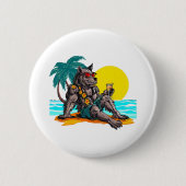 Werwolf im Urlaub Button (Vorderseite)