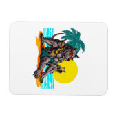 Werwolf im Urlaub Magnet (Horizontal)