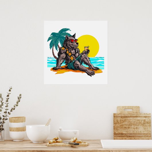 Werwolf im Urlaub Poster (Küche)
