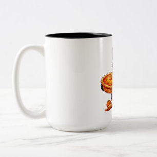 Werwolf-Koch-Kürbiskuchen Halloween Zweifarbige Tasse