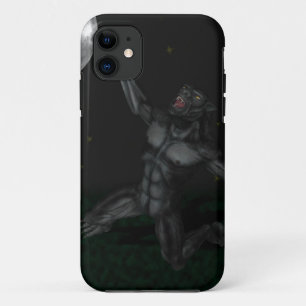 Werwolf Lycan heulen und baden auf dem Mond Case-Mate iPhone Hülle