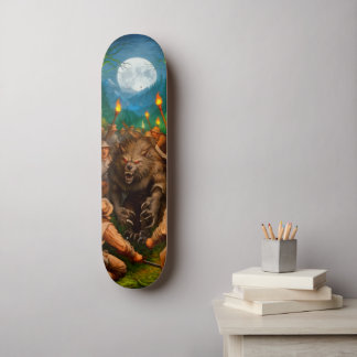 Werwolf-Lykanthrop-Rache bei Vollmond Skateboard