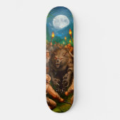 Werwolf-Lykanthrop-Rache bei Vollmond Skateboard (Vorderseite)