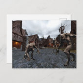 Werwolf-Pack in der Stadt Postkarte (Vorne/Hinten)