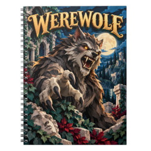 Werwolf, Paper Cut Monster Notizblock