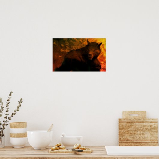 Werwolf Poster (Küche)