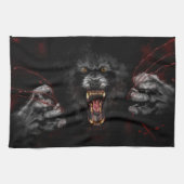 Werwolf raubt dir das Herz Geschirrtuch (Horizontal)