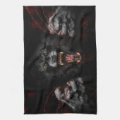 Werwolf raubt dir das Herz Geschirrtuch (Vertikal)