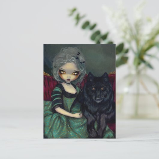 "Werwolf: Schwarz" Postkarte (Stehend Vorderseite)