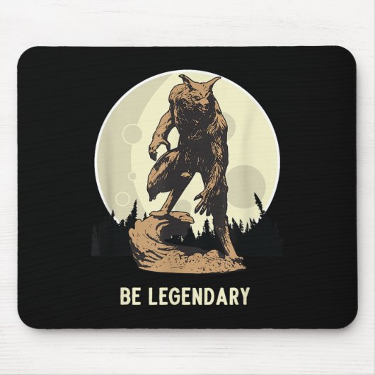 Werwolf sei legendäre Motivations-Inspiration Mousepad (Vorne)