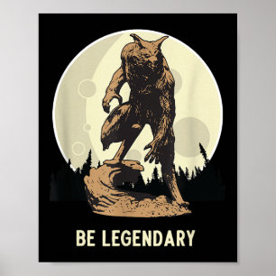 Werwolf sei legendäre Motivations-Inspiration Poster