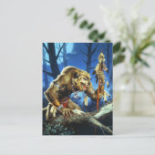 Werwolf Shaman vom Wald Postkarte (Stehend Vorderseite)