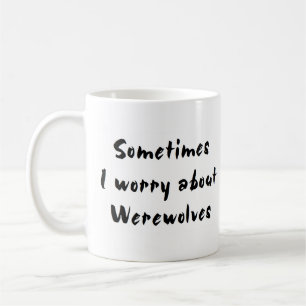 Werwolf sorgt sich um kaffeetasse