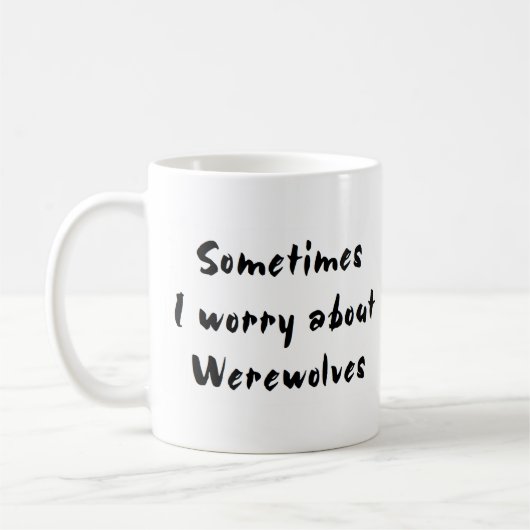 Werwolf sorgt sich um kaffeetasse (Links)