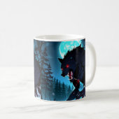 Werwolf Transformation Tasse - Anime Halloween (VorderseiteRechts)