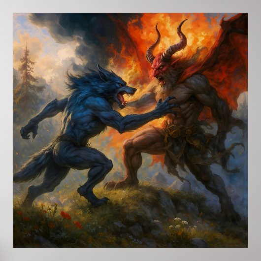 Werwolf trifft Krampus Poster (Vorne)