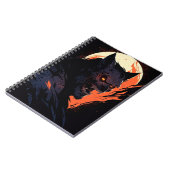 Werwolf und Blutmond Notizblock (Linke Seite)