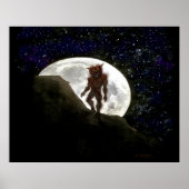 Werwolf und Vollmond-Poster Poster (Vorne)